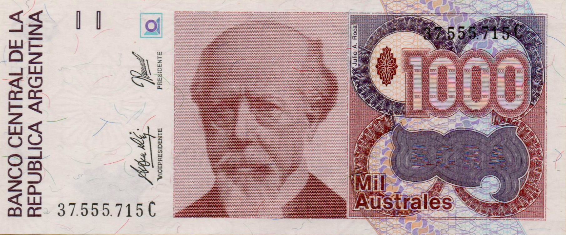 Argentina 1000 1988 UNC P-329/5